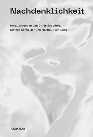 Christine Abbt (ed.), Donata Schoeller (ed.), ...: Nachdenklichkeit