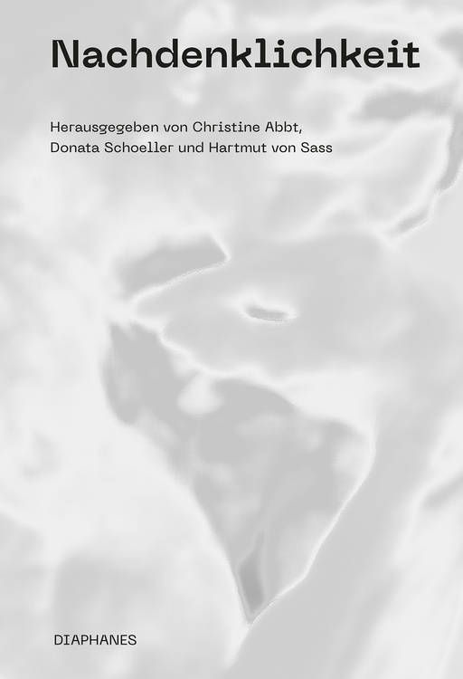 Christine Abbt (ed.), Donata Schoeller (ed.), ...: Nachdenklichkeit