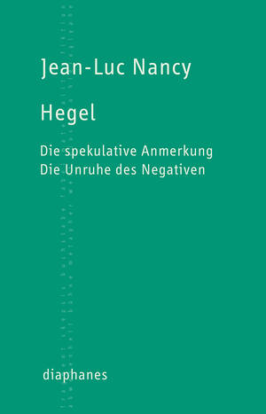 Jean-Luc Nancy: Hegel