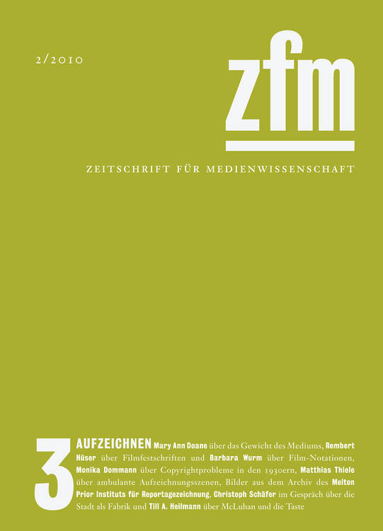 Gesellschaft für Medienwissenschaft (ed.): Zeitschrift für Medienwissenschaft 3