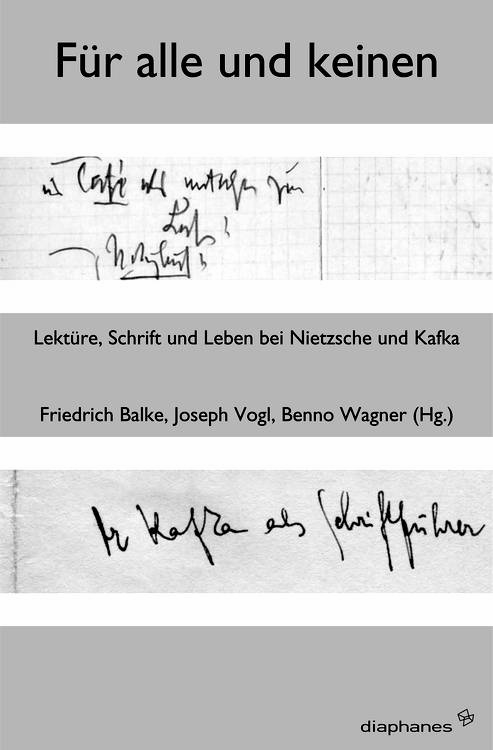Friedrich Balke (ed.), Joseph Vogl (ed.), ...: Für Alle und Keinen
